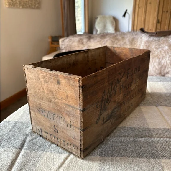 Antique Wooden Crate - Picture 4 of 9